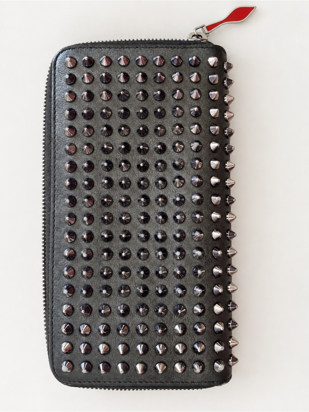 Christian Louboutin Panettone Black ZIP Arround Wallet